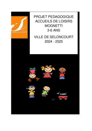 Projet pédagogique accueil de Loisirs 2024-2025