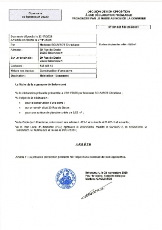 DP 25 00101 BOUVROT Christiane